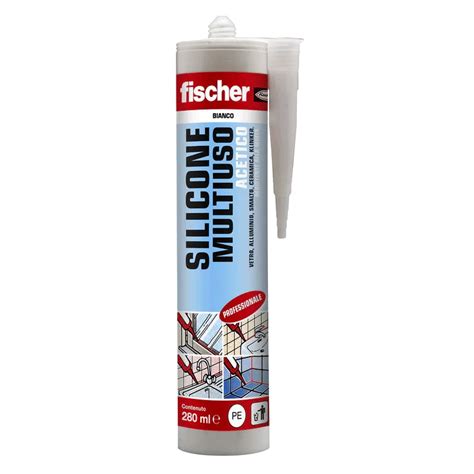 Fischer Silicona acética multiuso blanca RAL 9010 280ml 00009350