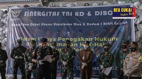 Sinergi Bea Cukai Dan TNI AD Gagalkan Upaya Penyelundupan Tekstil