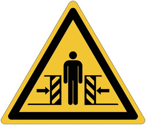 Autocollant Toughwash Avec Pictogramme Iso Danger Ecrasement