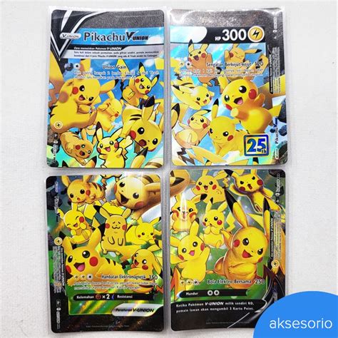 Jual Pikachu V Union Rrr S8a Kartu Pokemon Tcg 25th Indonesia