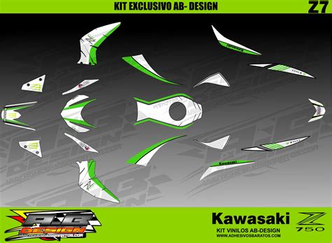 KAWASAKI Z750 Vinilos Adhesivos Baratos Para Moto ABDesign