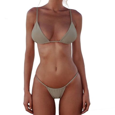 Nuevo Conjunto De Bikini Brasile O Sin Relleno Con Realce Sexi Traje