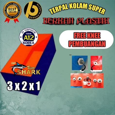 Jual TERPAL KOLAM TERPAL BIOFLOK A12 KOREA UKURAN 3X2X1 Shopee Indonesia