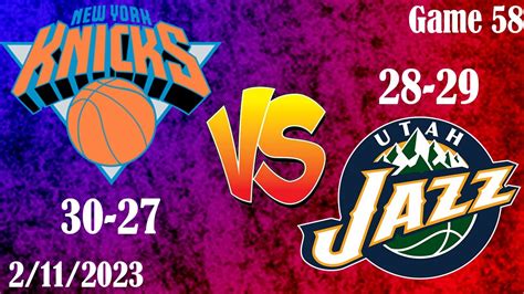 New York Knicks Vs Utah Jazz Live Watch Along Youtube