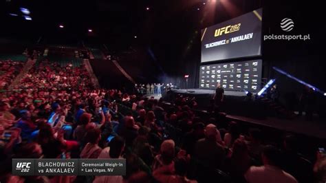 Ceremonia ważenia przed UFC 282 Polsat Sport