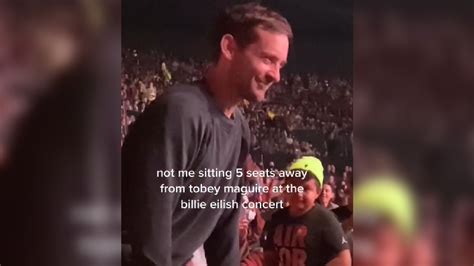 Tobey Maguire At The Billie Eilish Concert Video Gallery Know Your Meme