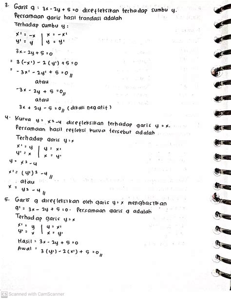 Soal Transformasi Geometri Kelas 11 1