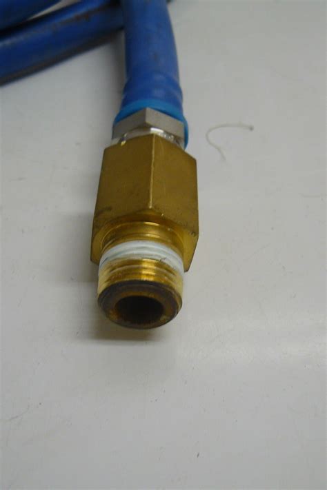 Swagelok Iso7 1 2 Brass Fitting With 7ft Parker Push Lok Plus 801 8 Hose Ebay