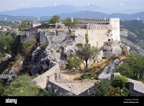 Stone Fortress On The Top Of Rock In Knin Croatia Stock Photo Alamy