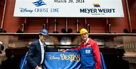 Meyer Werft And Disney Cruise Line Celebrate Keel Laying Of LNG Cruise