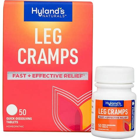 Hylands Naturals Homeopathic Leg Cramps Quick Dissolving Tablets 50 Ea