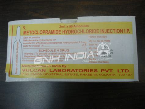 Metoclopramide Hydrochloride - Pharmaceutical Distributors, Wholesalers & Exporter from India ...