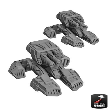 Solar Shift Dante Light Hover Tank 2 Pack Death Ray Designs Tabletop Miniatures Gaming