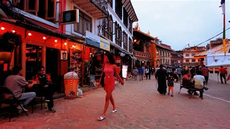 Afternoon Walk In Boudhanath Stupa Kathmandu City Travel Nepal S