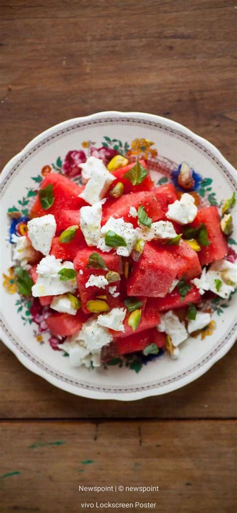 Pin By Hafeeza G Vorubai On Wallpaper Watermelon And Feta Watermelon