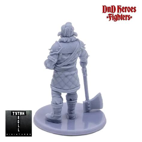 Male Firbolg Fighter DnD Heroes 3D Print Resin Simtasia