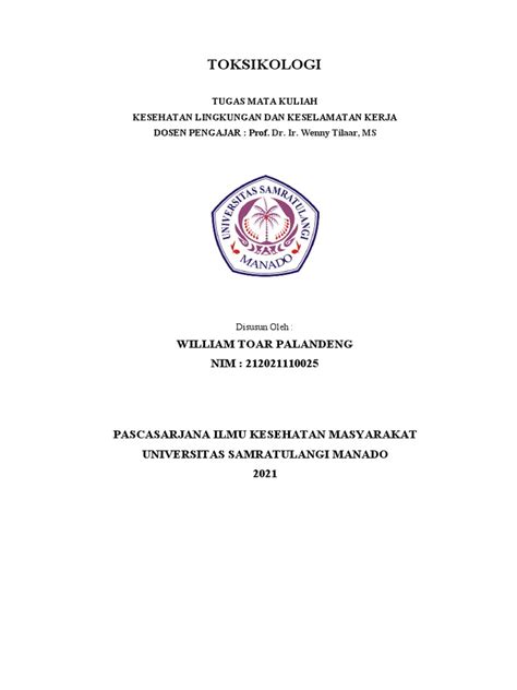 Tugas Makalah Toksikologi Pdf