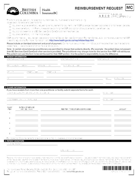 Easy Patient Reimbursement Form: Get Your Service Costs Covered