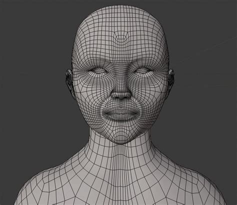 3d Model Lowpolywomenbasemesh Woman Vr Ar Low Poly Cgtrader