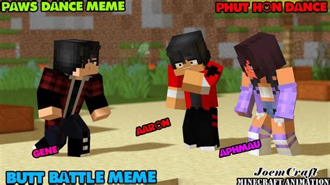 Gene Bully Aphmau Pepperment Meme Paws Dance Meme Phut Hon Dance Minecraft Animation