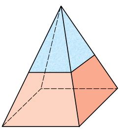 Questão Em uma pirâmide regular de base quadrada as medidas da