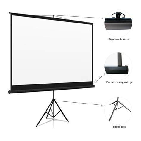 72inch 4 3 Wholesale Portable Roll Up Projector Tripod Projection