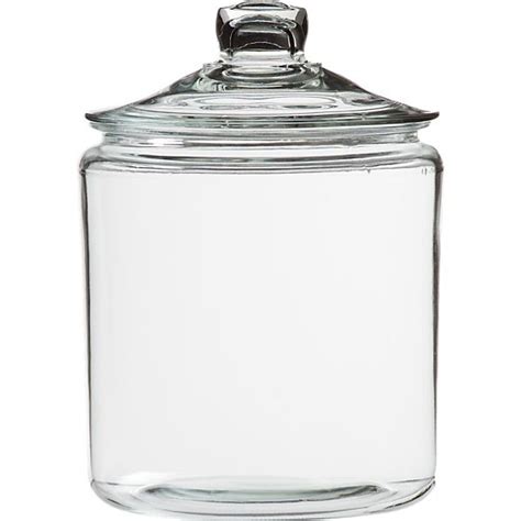 Heritage Hill 128 Oz Large Glass Jar With Lid Reviews Crate And Barrel Glass Jars With