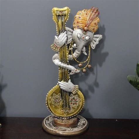 Antique Metal Ganesha Showpiece For Living Room Bedroom, Office, Table ...