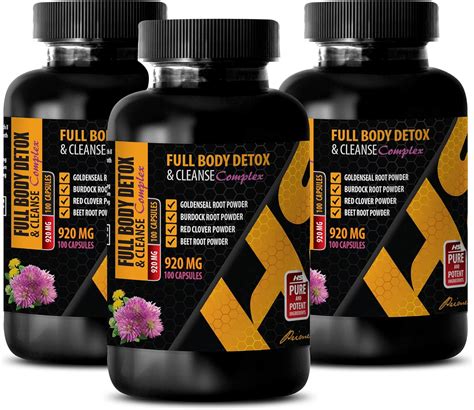 Body Detox Natural Full Body Detox And Cleanse 920 Mg Burdock Root And Milk