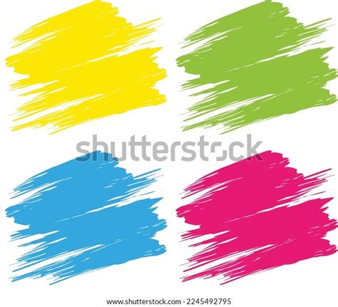 Paint Brush Art Background Splatter Colorful Stock Vector (Royalty Free ...