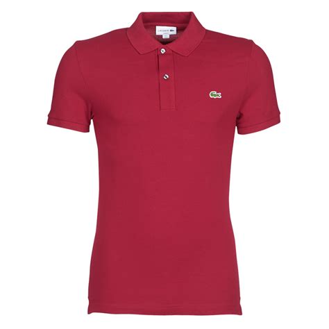 Lacoste Ph Slim Bordeau Textiel Polo S Korte Mouwen Heren