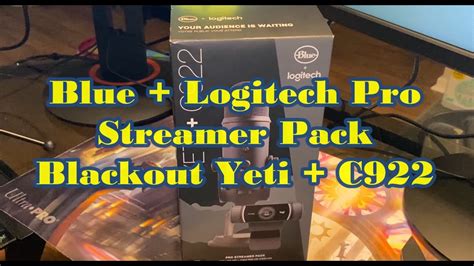 Blue Yeti Logitech Pro Streamer Bundle Unboxing Blackout Blue Yeti