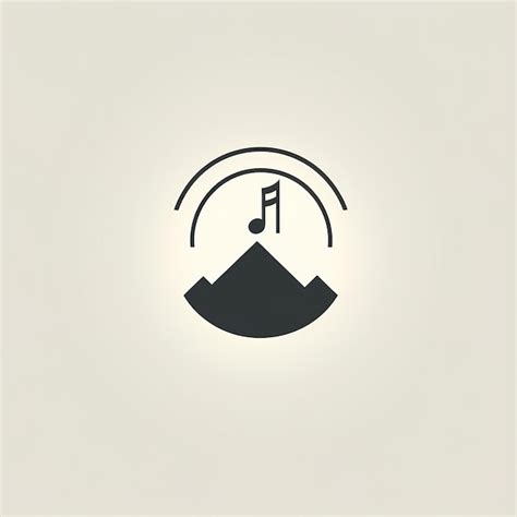 Premium Vector | Logo black and white create a music icon