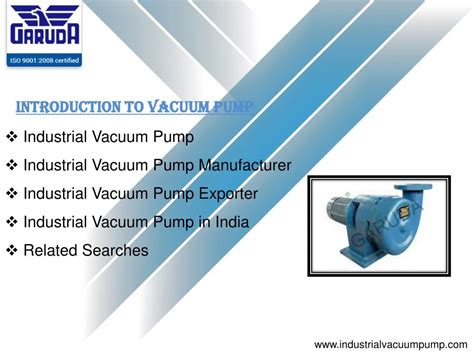 Ppt Industrial Vacuum Pump Powerpoint Presentation Free Download