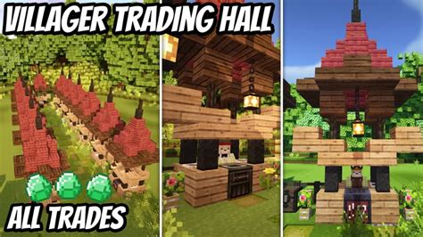 Villager Trading Hall Minecraft Map