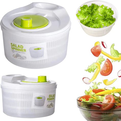 1 pièce Grand carrousel à salade de 3 litres avec bol à fruits en