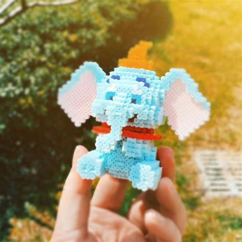 Dumbo The Elephant 3D Perler Bead Pattern Tutorial Etsy