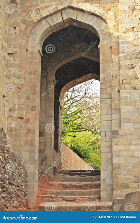 Remains Of Kangra Fort Himachal Pradesh India Stock Image Image Of