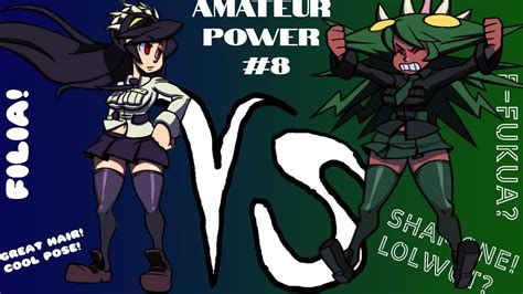 Amateur Power 8 Filia VS Fukua Skullgirls Endless Beta YouTube