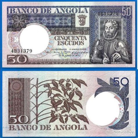 Angola Escudos Neuf Escudo Afrique Billet Colonie Portugal