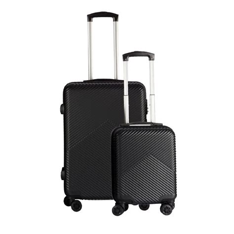 Set Kit Maletas Viaje Nomad Abs Mediana Carry On Ruedas Negro