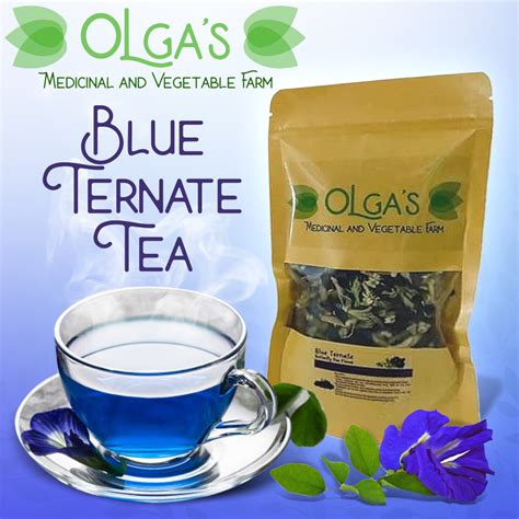 Blue Ternate Tea Olgas Farm Loose Leaftea Bag Lazada Ph