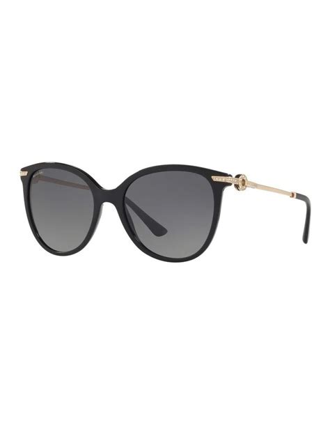 Bvlgari Bv8201b Black Polarised Sunglasses Myer