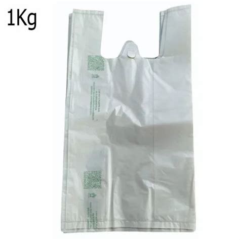 W Cut Printed 1kg Oxo Biodegradable Plastic Carry Bag Size In Inches