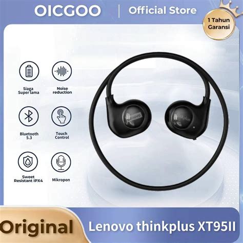 Jual New Lenovo Thinkplus Xt Ii Open Ear Sport Headset Bluetooth