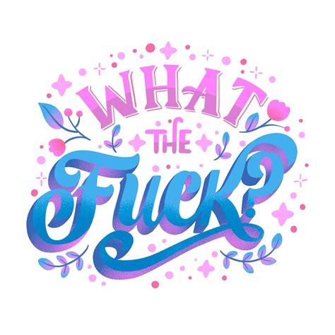 Premium Vector Creative Fuck Quote Lettering