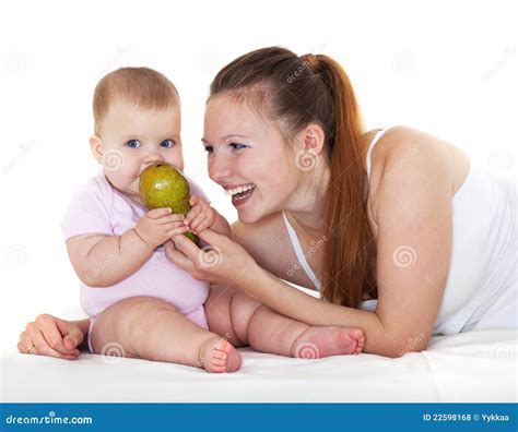 Happy Mum With Babe Stock Photo Image Of Love Fresh