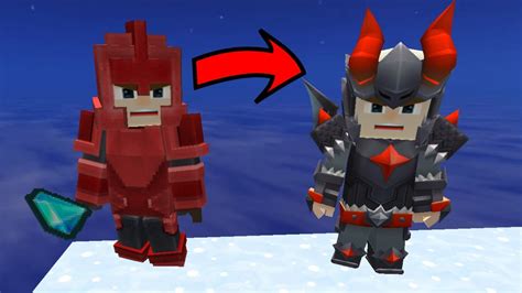 New Transform Dragon Armor Skin In Bedwars Blockman Go Youtube