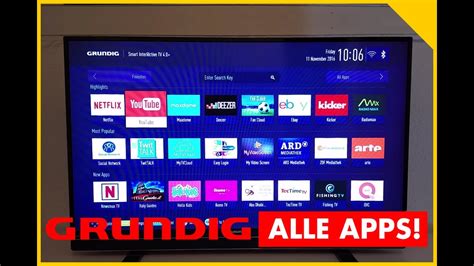 GRUNDIG SMART TV APPS Grundig SmartTV 43 GFB 6621 Test Smart TV