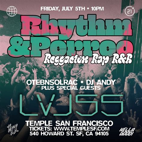 Rhythm Perreo At Lvl Tickets At Temple Nightclub In Sf By Temple